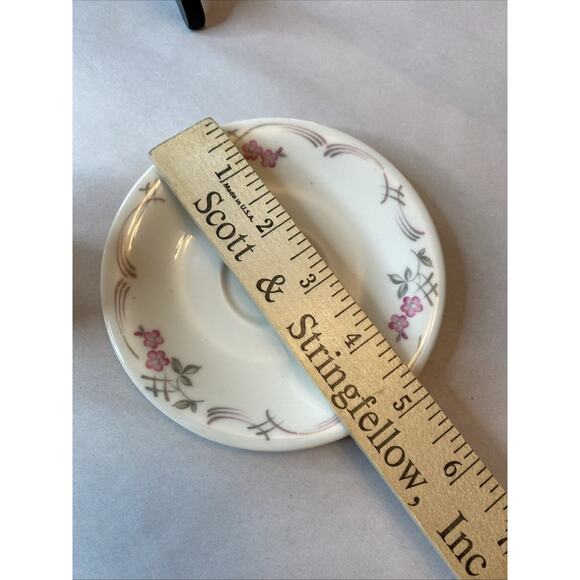 Vintage Castleton Belrose Demitasse Tea Cup & Saucer Floral Roses 2 PCs - Picture 6 of 10